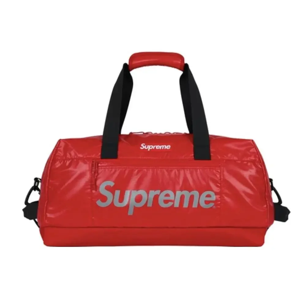 Supreme Red 3M Reflective Duffle Bag FW17 Cordura Pristine - Picture 2 of 12